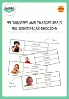 Vista previa - Refuerzo / NEE / Materiales de apoyo - 44 TARGETES AMB IMATGES REALS PER IDENTIFICAR EMOCIONS - Portada