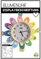 Vorschau - Poster - Uhr - Beschriftung - Blume - Display - Classroommanagement - Deckblatt