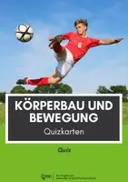 Vorschau - Quiz - Körperbau und Bewegung - 27 Quizkarten für Einstieg oder Wiederholung - Deckblatt