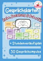 Vorschau - Stundenentwürfe - Liebe, Beziehungen & Pubertät- reflektieren (Gesprächskarten) - Deckblatt