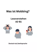 Vorschau - Arbeitsblätter - Mobbing- Leseverstehen A2 DaZ/DaF - Deckblatt
