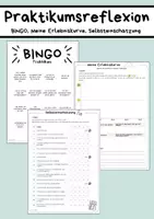 Vorschau - Arbeitsblätter - PRAKTIKUMSREFLEXION - BINGO + 2 ABs - Deckblatt