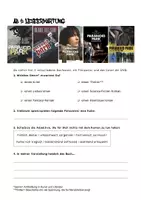Vorschau - Arbeitsblätter - Paranoid Park Stunde 1: Leseerwartung - Deckblatt
