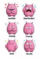 Vorschau - Bildkarten - Gefühlskarten Monster - Seite 2