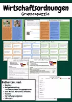 Vorschau - Stundenentwürfe - WIRTSCHAFTSORDNUNGEN - Gruppenpuzzle - Deckblatt