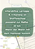 Vorschau - Unterrichtsreihen - B-Vitamine im Stoffwechsel – Interaktive Lernapp - Deckblatt