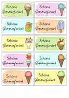 Vorschau - Bildkarten - Grußkarten Sommerferien - Seite 1