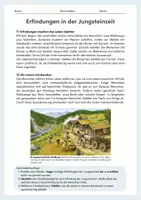 Vorschau - Arbeitsblätter - Erfindungen in der Jungsteinzeit – Werkzeuge, Handwerk, Handel & Tausch (Arbeitsblatt + Kreativaufgaben) - Seite 1
