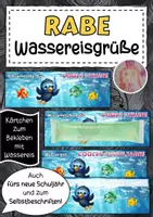 Vorschau - Anderer Materialtyp - Rabenklasse Grüße für Wassereis Klassentier Rabe - Deckblatt