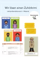 Vorschau - Arbeitsblätter - Lehrprobe "Wir lösen unseren 1. Zuhörkrimi" Lehrprobendokument + Material - Deckblatt