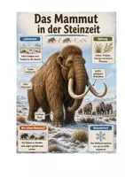 Vorschau - Stundenentwürfe - das Mammut in der Steinzeit Sachunterricht Lesetext Referat Gruppenarbeit - Seite 3