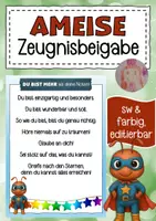 Vorschau - Anderer Materialtyp - Zeugnisbeigabe für die Ameisenklasse Klassentier Ameise - Deckblatt