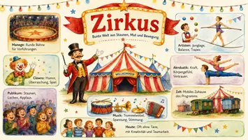 Vorschau - Arbeitsblätter - Lernposter + Arbeitsblatt "Zirkus" + Onlineübung & MP3 + Infografik - Seite 2