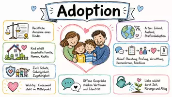 Vorschau - Arbeitsblätter - Lernposter + Arbeitsblätter zum Thema "Adoption" + Lösung & MP3 + Mindmap + Infografik - Seite 2