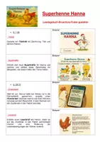 Vorschau - Stundenentwürfe - Superhenne Hanna | Lesetagebuch | Unterrichtsmaterial | Deutsch Klasse 5-8 | mit Lösungen - Seite 3