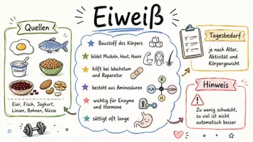Vorschau - Arbeitsblätter - Lernposter + Arbeitsblätter zum Thema "Eiweiß" + Lösung & MP3 + Mindmap + Infografik - Seite 2