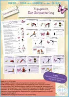 Vorschau - Bildkarten - Schmetterling Yogagedicht Der Schmetterling - Deckblatt