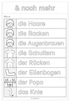 Vorschau - Arbeitsblätter - Mein Körper - Sachunterricht GS 1 - Seite 3