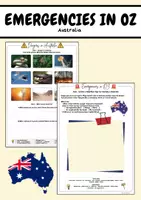 Vorschau - Arbeitsblätter - Emergencies in Oz - Dangers in Australia - Deckblatt