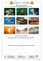 Vorschau - Arbeitsblätter - Emergencies in Oz - Dangers in Australia - Seite 1