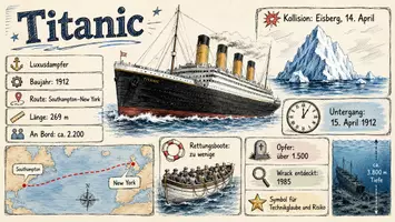 Vorschau - Arbeitsblätter - Lernposter + Arbeitsblätter zum Thema "Titanic" + Lösung & MP3 + Mindmap + Infografiken - Seite 2
