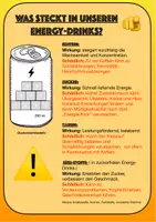 Vorschau - Poster - Poster zum Thema Energydrinks - Deckblatt