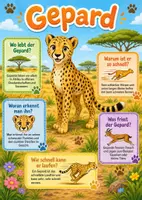 Vorschau - Poster - Lernkarte – Raubtiere der Welt – Sachunterricht – Tiere 3. Klasse - Seite 3