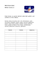 Vorschau - Arbeitsblätter - Wortarten Winter - Nomen, Verben, Adjektive üben - Deckblatt