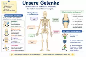 Vorschau - Arbeitsblätter - Wirbelsäule und Gelenke - Seite 1