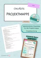 Vorschau - Anderer Materialtyp - Freebie Checkliste Projektmappe - Deckblatt