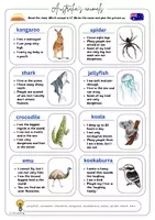 Vorschau - Arbeitsblätter - AUSTRALIA - animals - Seite 3