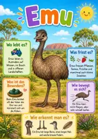 Vorschau - Poster - Lernkarte – Tiere Australiens – Sachunterricht – Tiere 2. Klasse - Seite 3