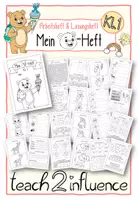 Vorschau - Arbeitsblätter - Mein Bärenheft für die 1. Klasse - Deckblatt