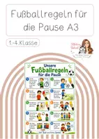 Vorschau - Poster - Plakat "Unsere Fußballregeln für die Pause" - Deckblatt