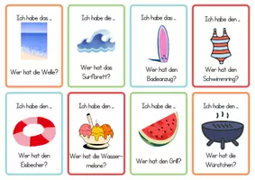 Vorschau - Spiele - Lesespiel Sommer: Ich habe ... Wer hat? / Klasse 2-4 - Seite 2