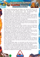 Vorschau - Arbeitsblätter - Naturkatastrophen - Weitere Katastrophen - Deckblatt