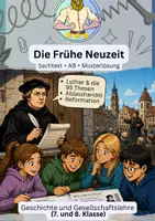 Vorschau - Arbeitsblätter - Reformation Klasse 7 – Martin Luther (Geschichte) - Deckblatt
