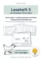 Vorschau - Arbeitsblätter - Lesen Klasse 2 – Texte verstehen und Lesekompetenz ausbauen | Bundle Heft 4–5 - Seite 1