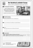 Vorschau - Arbeitsblätter - Buchdruck Frühe Neuzeit | Geschichte/GL Klasse 7/8 - Seite 3