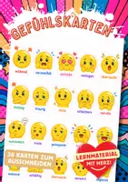 Vorschau - Fördermaterial/Inklusion - Gefühlskarten Emojis - Deckblatt