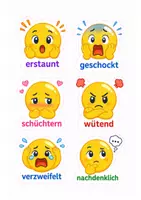 Vorschau - Fördermaterial/Inklusion - Gefühlskarten Emojis - Seite 2