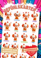 Vorschau - Fördermaterial/Inklusion - Gefühlskarten Clowns - Deckblatt