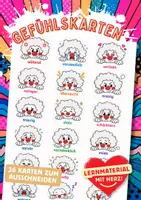 Vorschau - Fördermaterial/Inklusion - Clown Bildkarten Gefühle - Deckblatt
