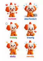 Vorschau - Fördermaterial/Inklusion - Gefühlskarten Clowns - Seite 3