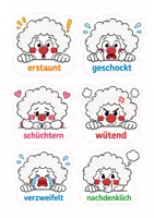 Vorschau - Fördermaterial/Inklusion - Clown Bildkarten Gefühle - Seite 3