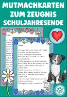 Vorschau - Bildkarten - Schuljahresende Mutmacher zum Zeugnis Sommer - Deckblatt