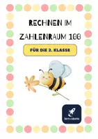 Vorschau - Arbeitsblätter - Rechnen im Zahlenraum 100 Frühlingsedition - Deckblatt