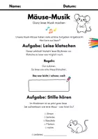 Vorschau - Arbeitsblätter - Mäuse-Musik: Leise Hörspiele & Klanggeschichte für Kinder - Seite 1