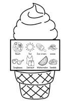 Vista previa - Hojas de trabajo - 🍦 SUMMER FLIPBOOK – 3 Levels 🌴 Primaria - página 1