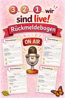 Vorschau - Arbeitsblätter - Podcast im Unterricht: Wir erstellen einen Podcast in der Grundschule. Klasse 3/4 (Rückmeldebogen) - Deckblatt